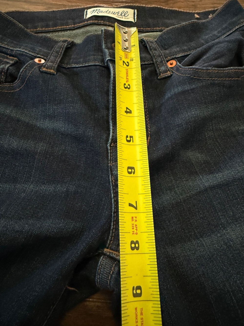 Madewell Skinny Skinny Jeans Size 24 Dark Wash Mid Rise Denim - Picture 7 of 12